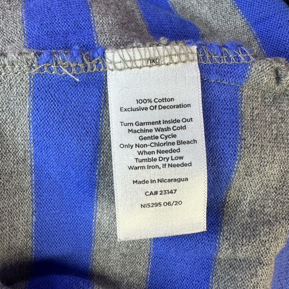 Talbots Multicolor Striped Long Sleeve Top large petite 100% cotton - Picture 4 of 7